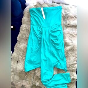 NWT Susana Monaco Strapless Dress in La Plage Color Layered Dress Size Small